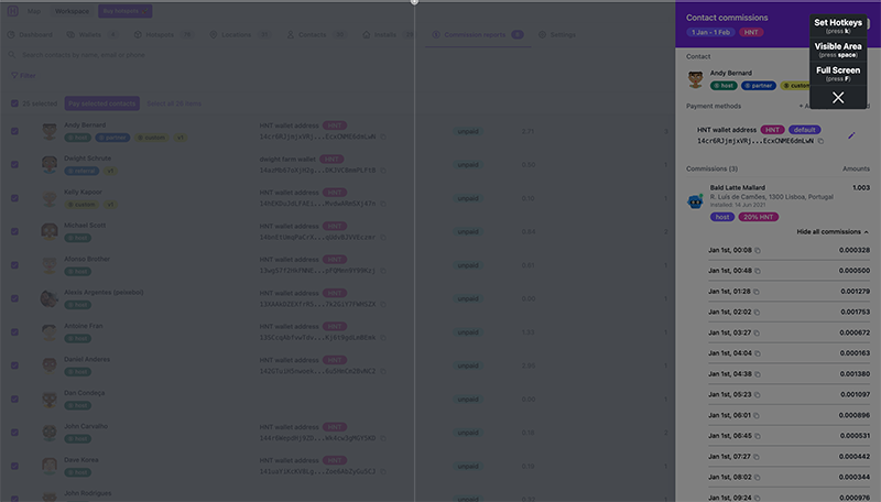View and audit commission reports in detail (4)