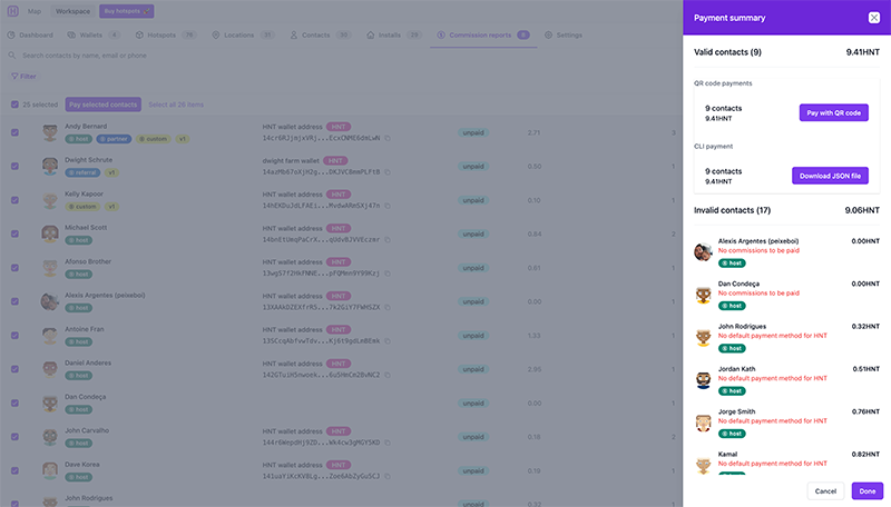 View and audit commission reports in detail (3)
