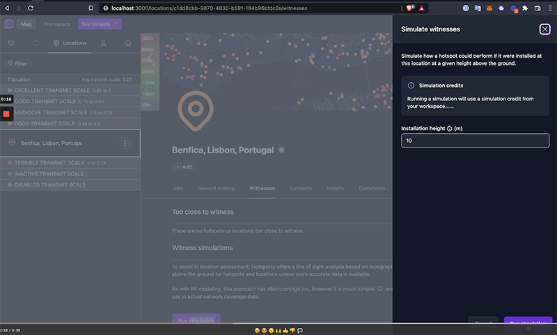 Point to multipoint simulation tool